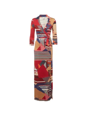 diane von furstenberg abigail maxi dress Diane Von Furstenberg DVF Abigail Marin Maxi Wrap Dress Size XS New With Tags
