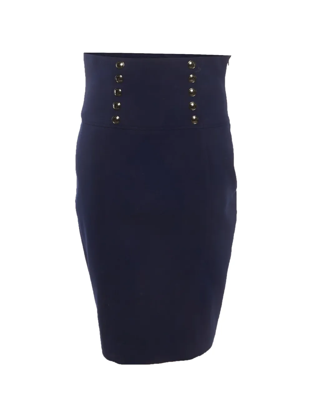 Burberry Pre-Owned high-waist pencil midi skirt - Blau