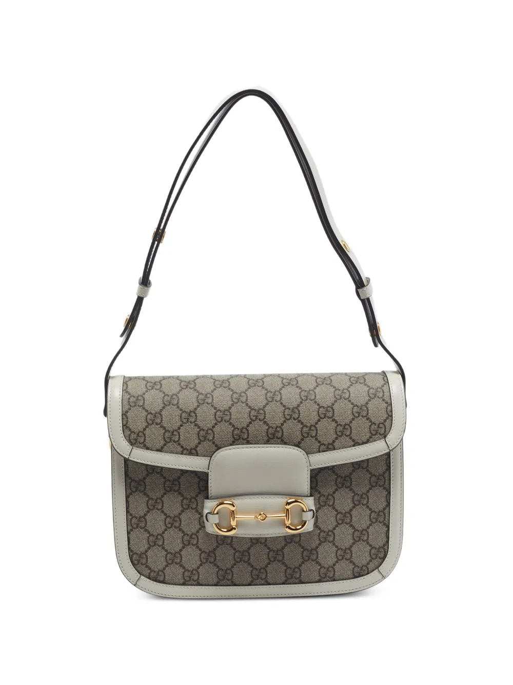 Gucci Pre-Owned 1955 medium Horsebit GG Supreme shoulder bag - Toni neutri