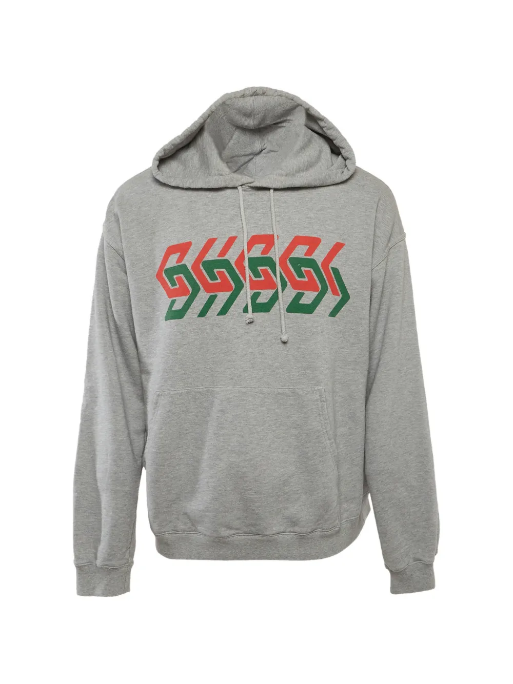 Gucci Pre-Owned logo-print hoodie - Grigio