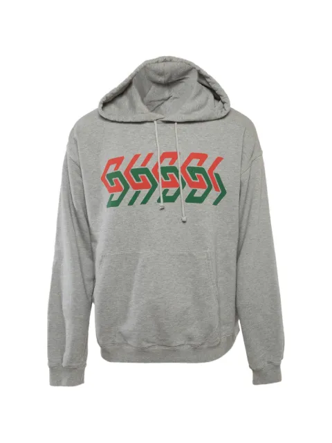 Gucci Pre-Owned logo-print hoodie