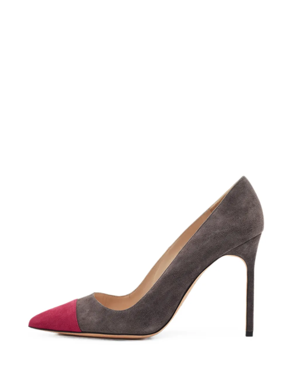 Manolo Blahnik Bipunta suede pumps - Grau