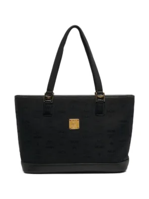 MCM Pre-Owned ロゴエンボス ハンドバッグ | ブラック | FARFETCH JP
