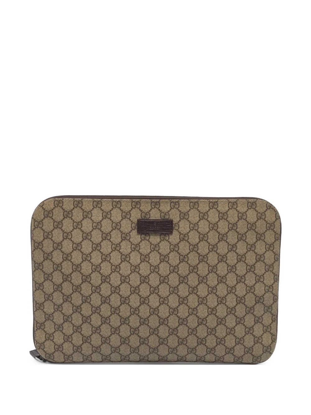 Gucci Pre-Owned GG Supreme clutch bag - Nude