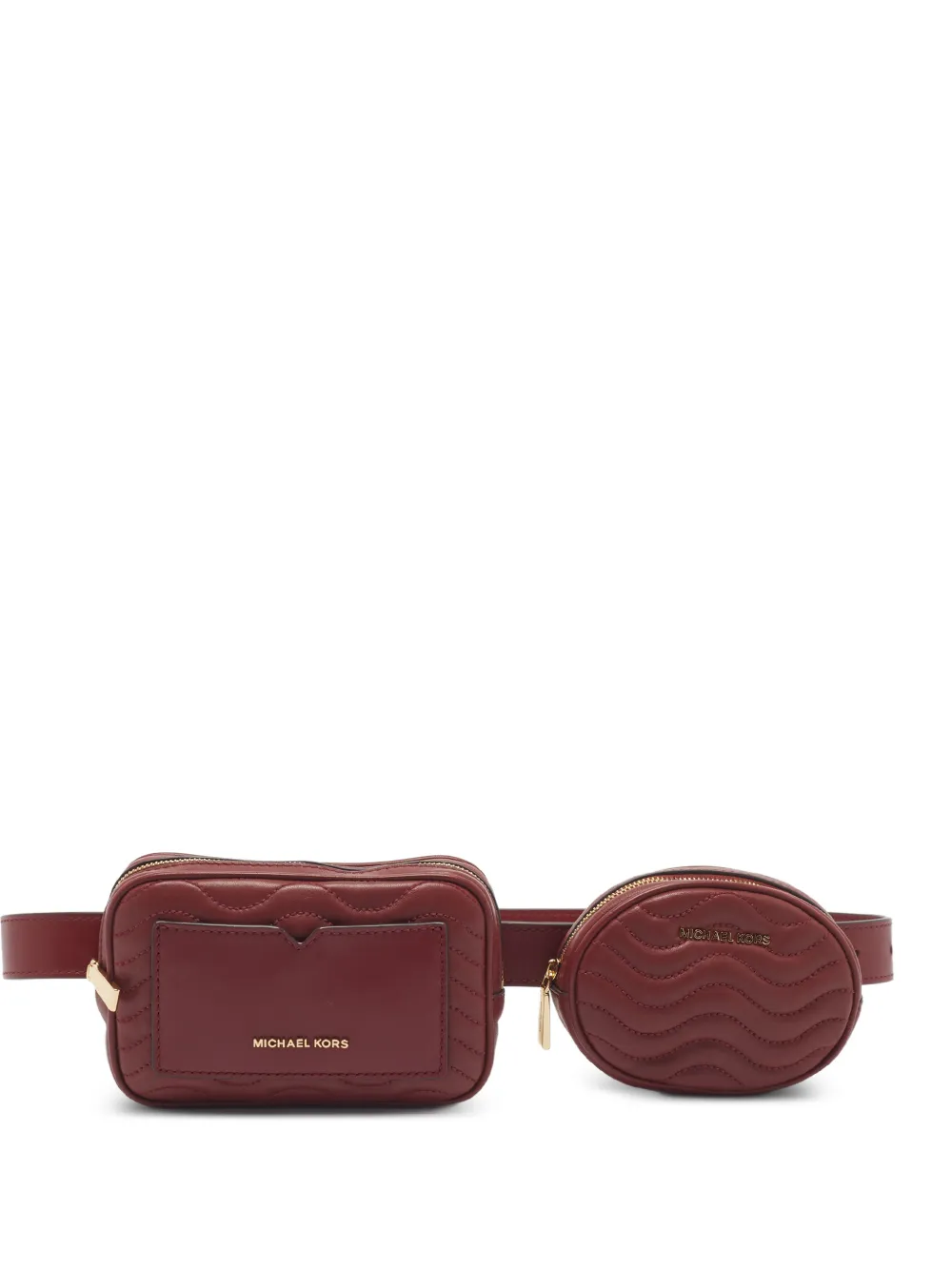Michael Kors Vintage quilted double pouch belt bag - Rosso