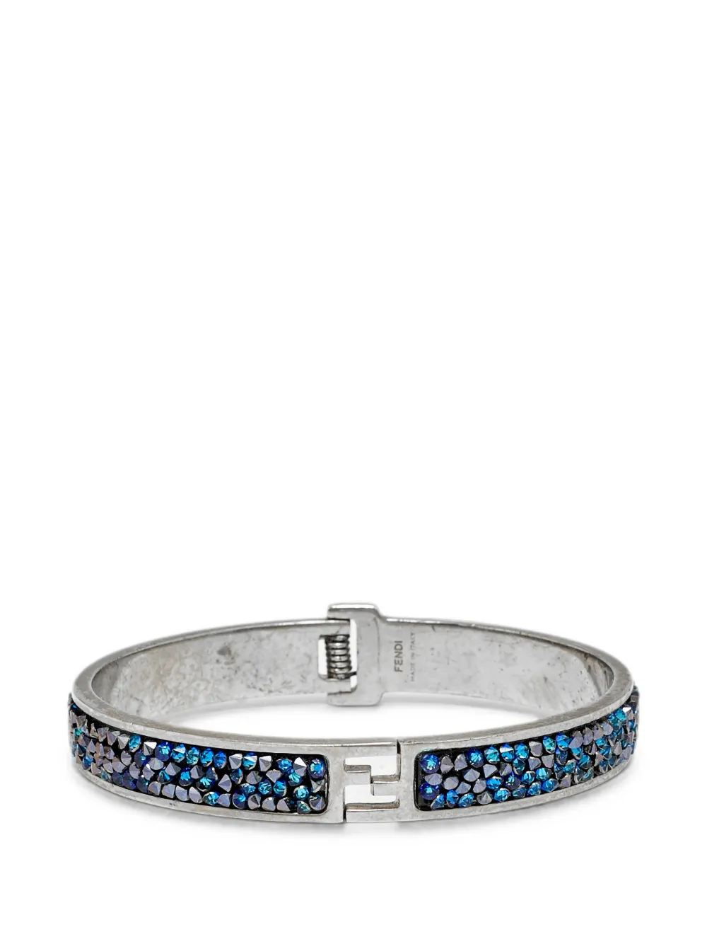 Fendi Pre-Owned Fendista FF motif bracelet - Argento