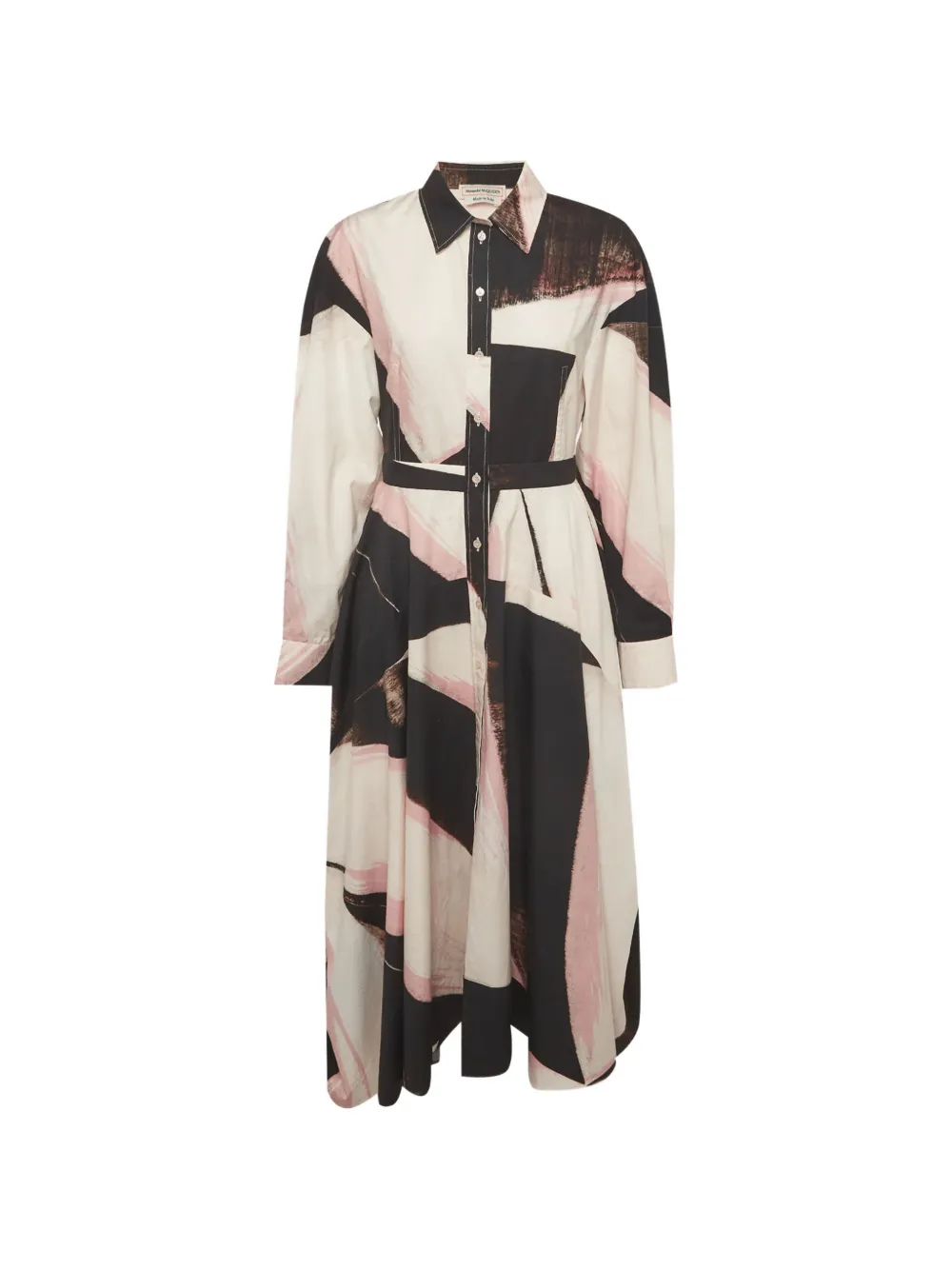 Alexander McQueen Pre-Owned Chemisier midi con stampa - Toni neutri