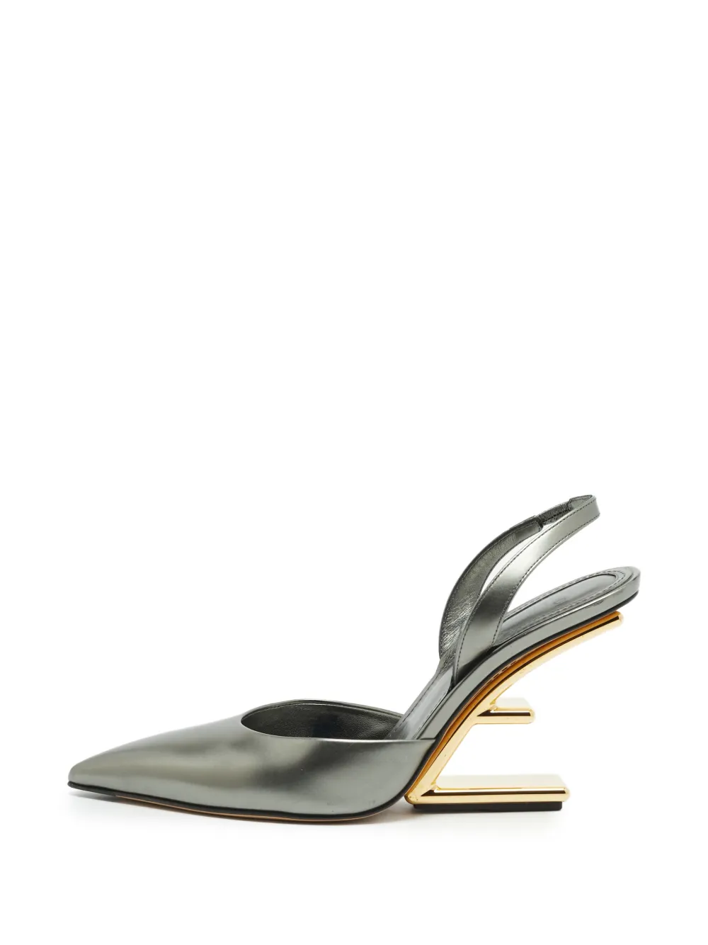 Fendi Pre-Owned Fendi First slingback pumps - Grau
