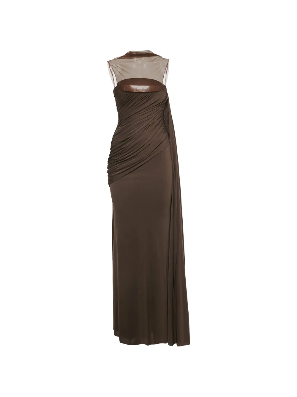 CHATS BY C.DAM Disa maxi dress - Marrone