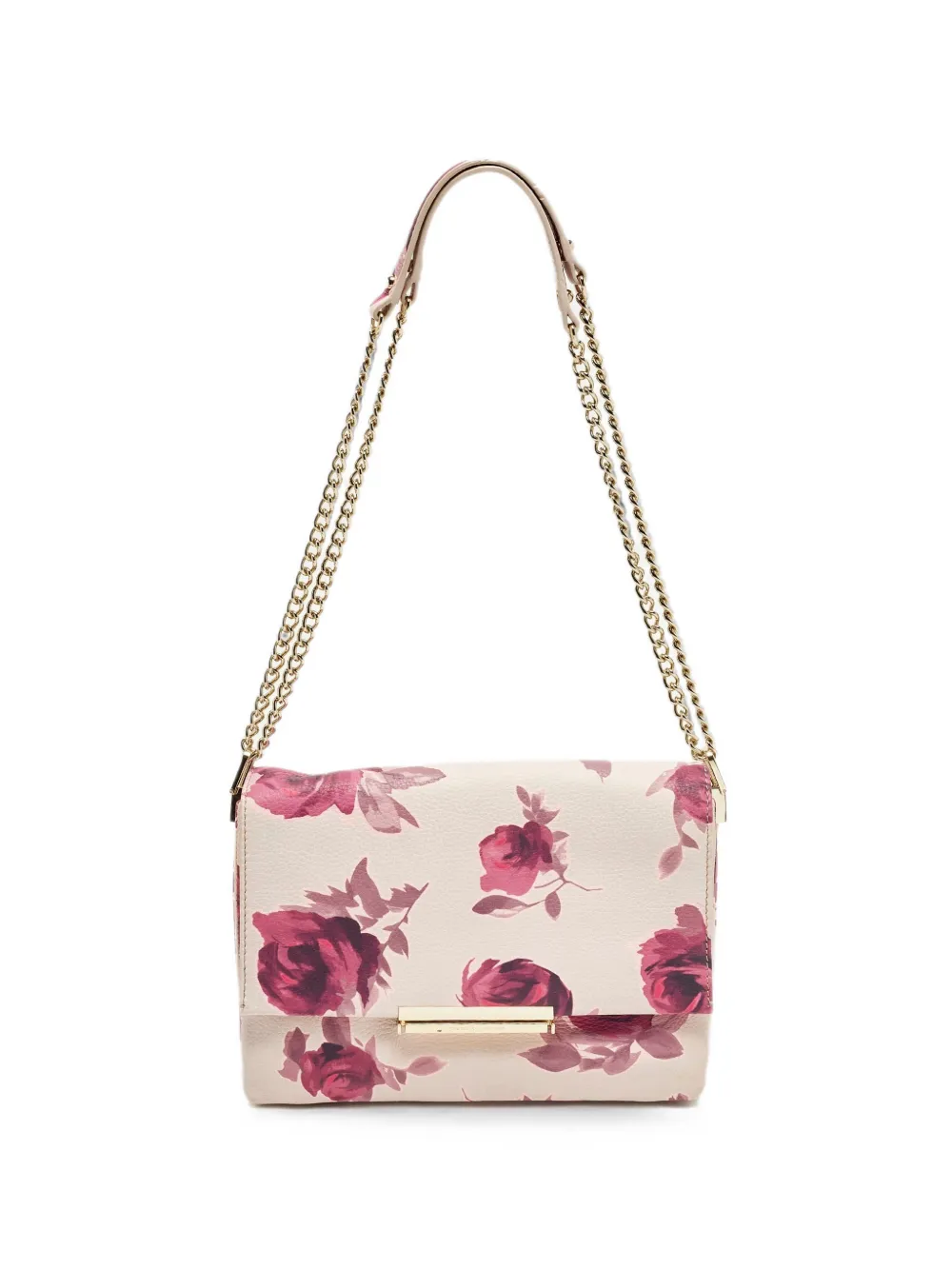 Kate Spade Emerson Place floral-print leather shoulder bag - Toni neutri