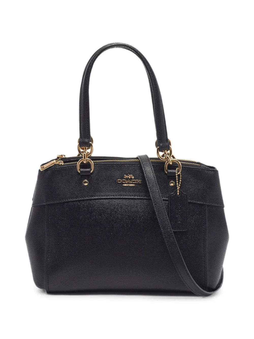 Coach mini Brooke Carryall leather tote bag - Nero