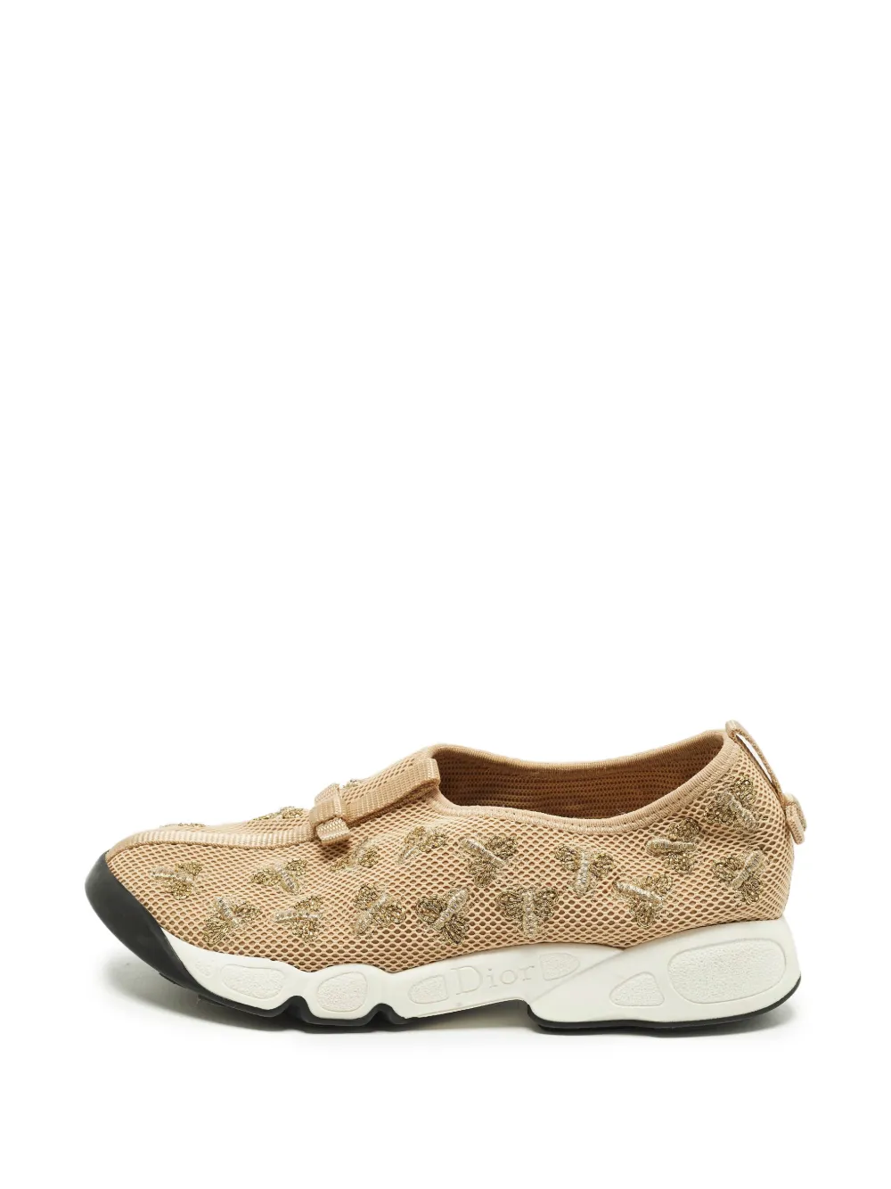 Christian Dior Pre-Owned Sneakers Fusion con decorazione - Toni neutri
