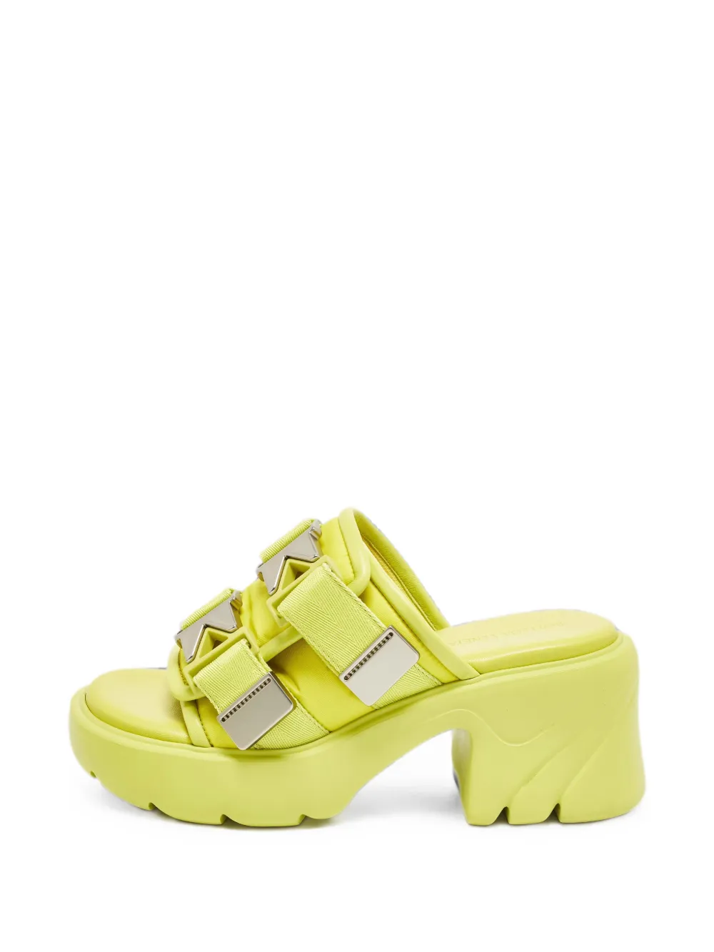 Bottega Veneta Pre-Owned Flash Bomber mules - Verde