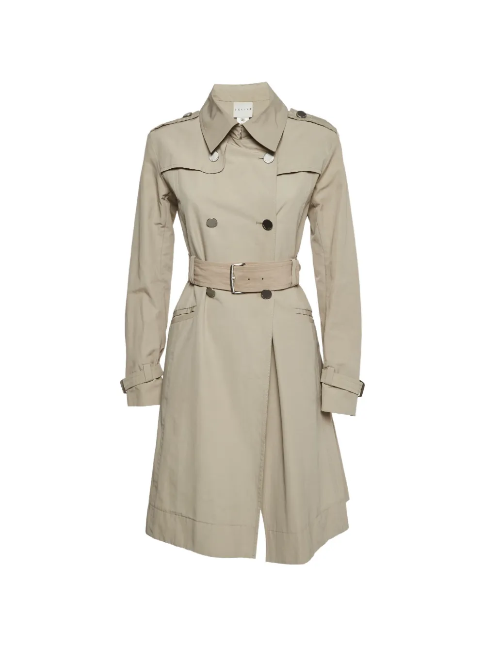 Celine Pre-Owned double-breasted trench coat - Nude