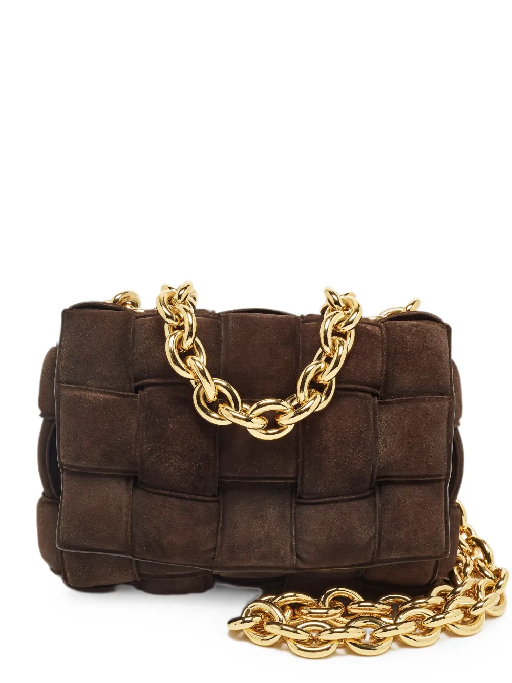 Bottega Veneta Pre-Owned Cassette Chain cross body bag - Marrone