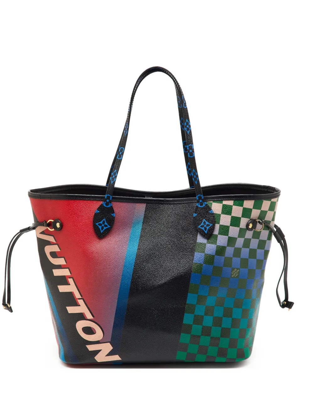 Louis Vuitton Pre-Owned MM Neverfull Damier canvas tote bag - Black