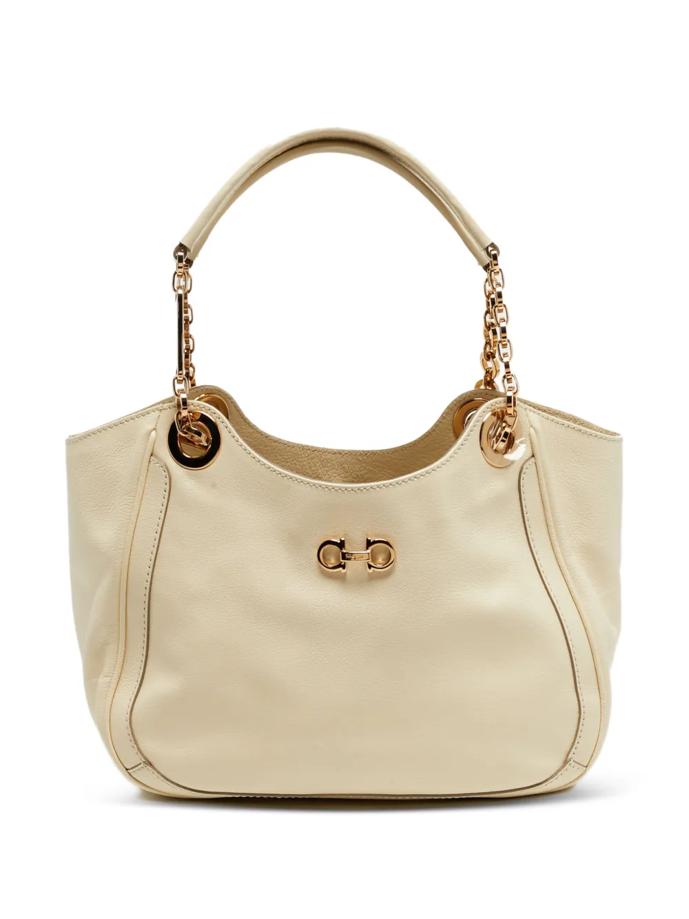 Ferragamo Pre-Owned Betulla Gancini-detail tote bag - Toni neutri