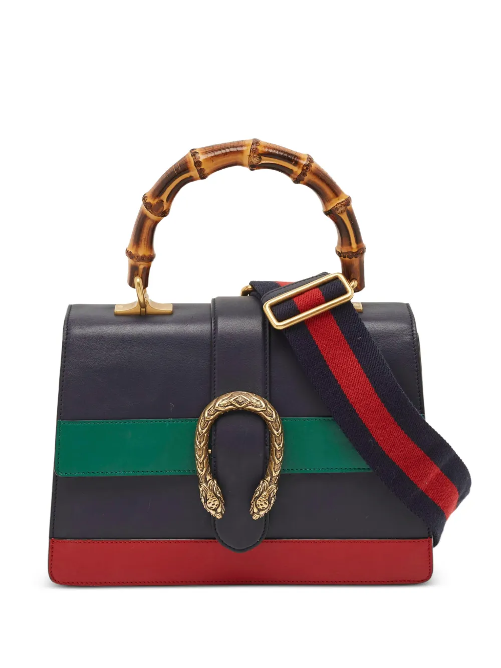Gucci Pre-Owned Borsa a mano Dionysus in pelle e bambù - Blu