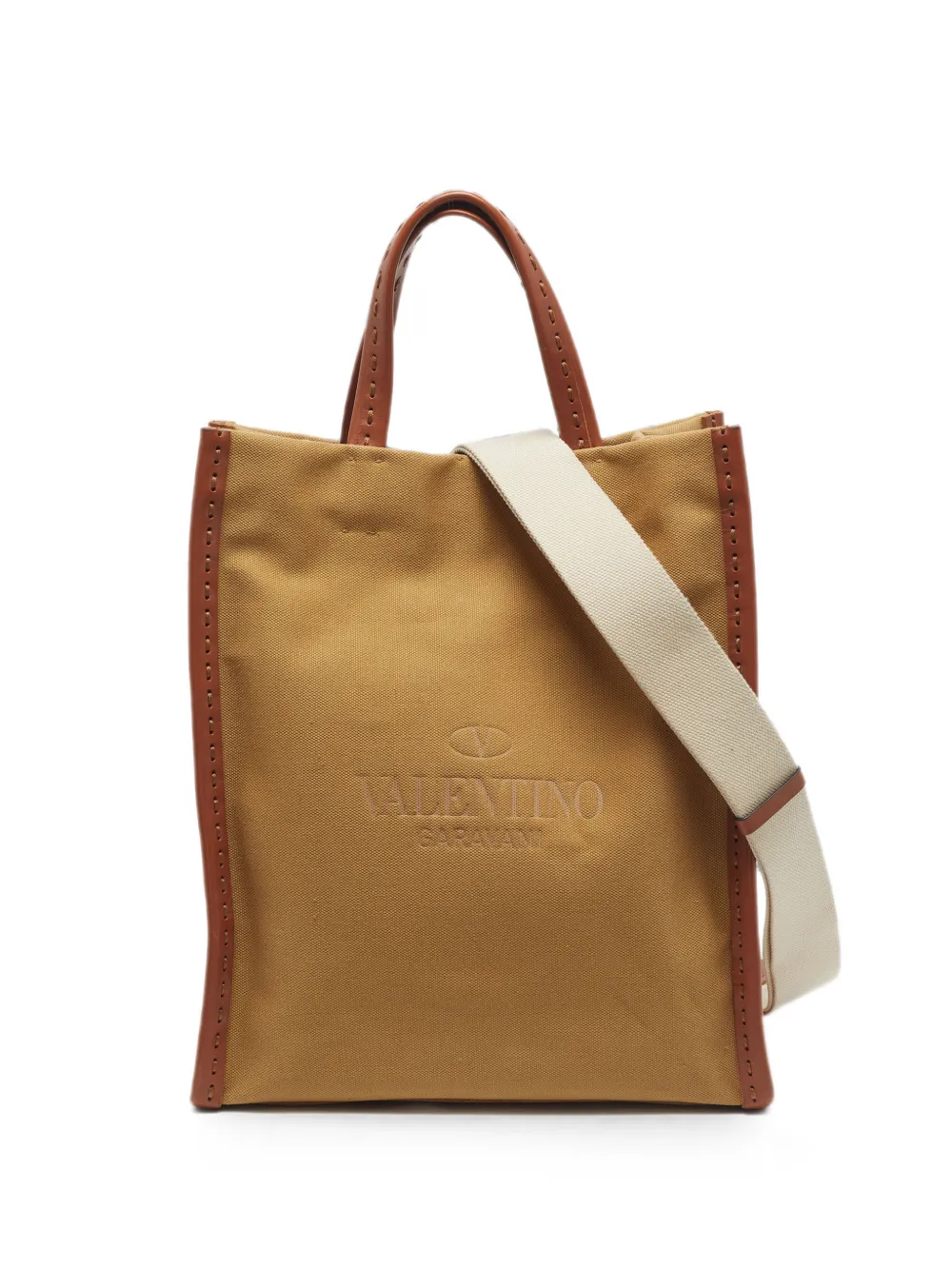 Valentino Garavani Pre-Owned Borsa tote Identity con logo - Marrone