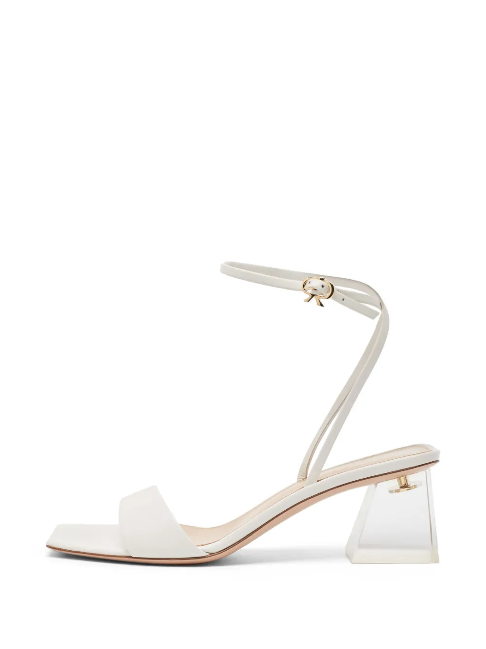 Gianvito Rossi Cosmic ankle-wrap sandals - Weiß