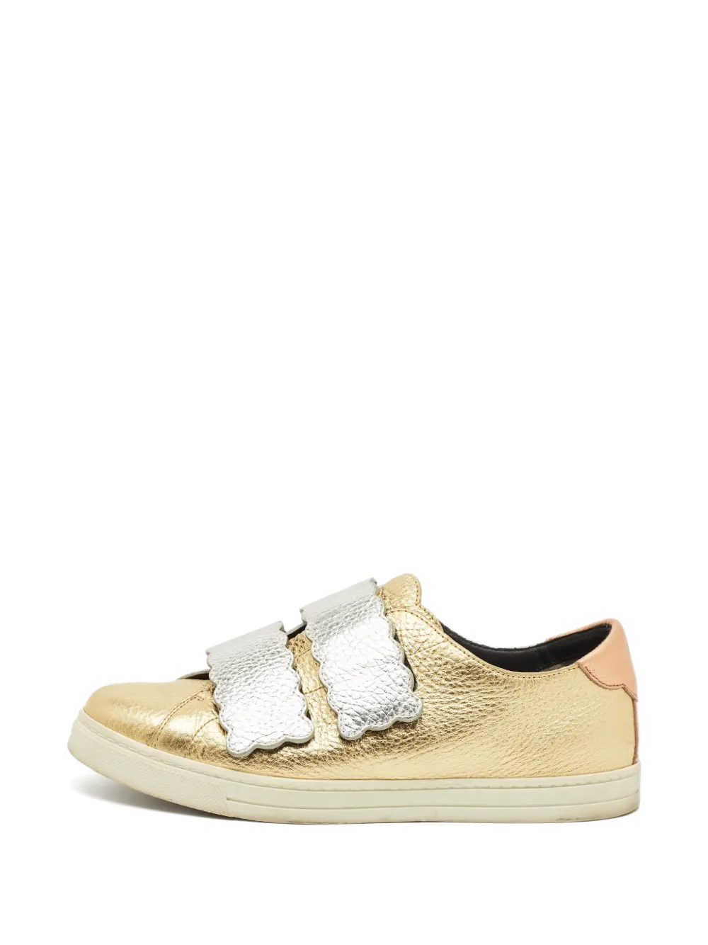 Fendi Pre-Owned Sneakers con chiusura a strappo - Oro