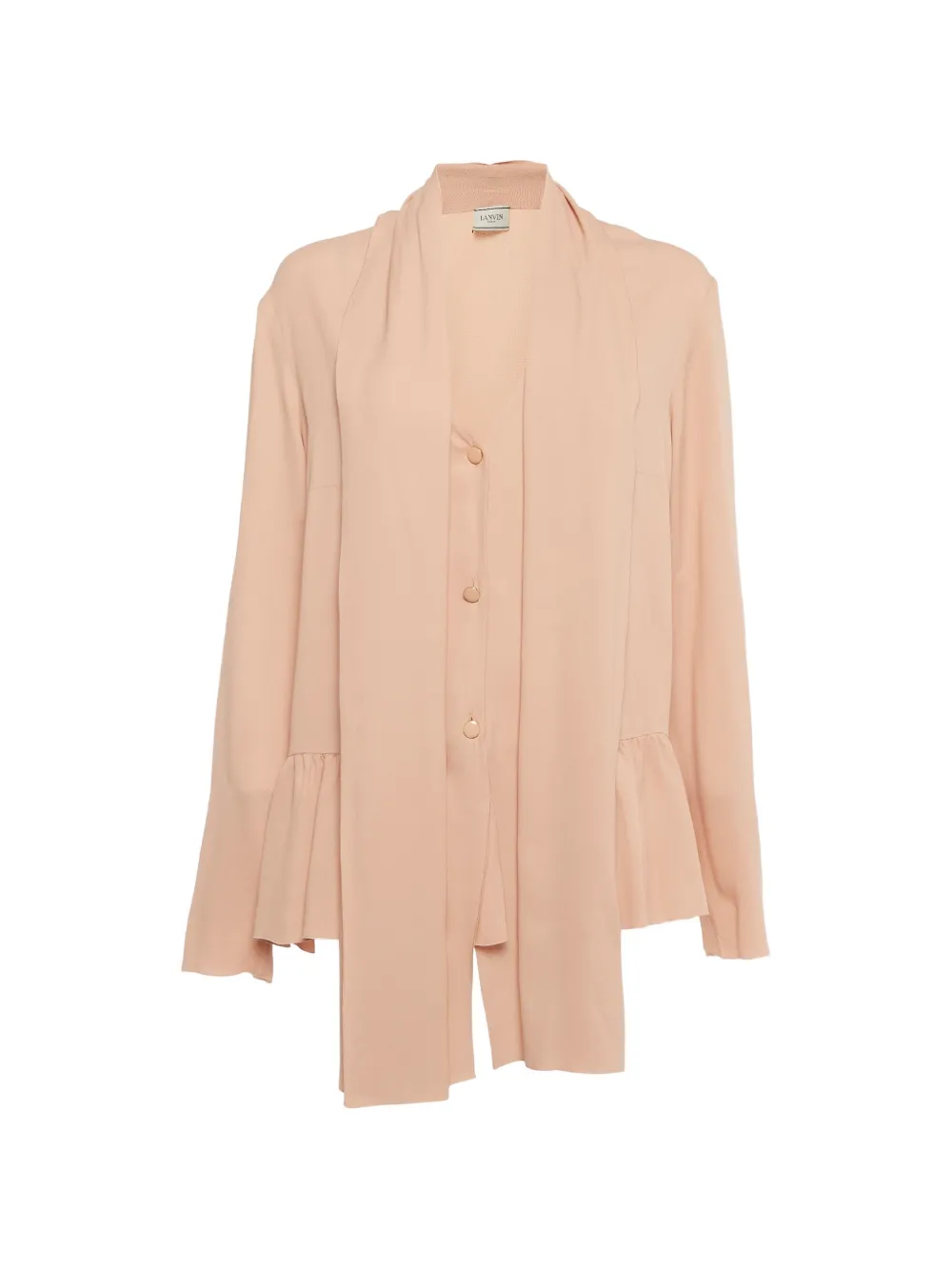 Lanvin Pre-Owned draped peplum blouse - Rosa