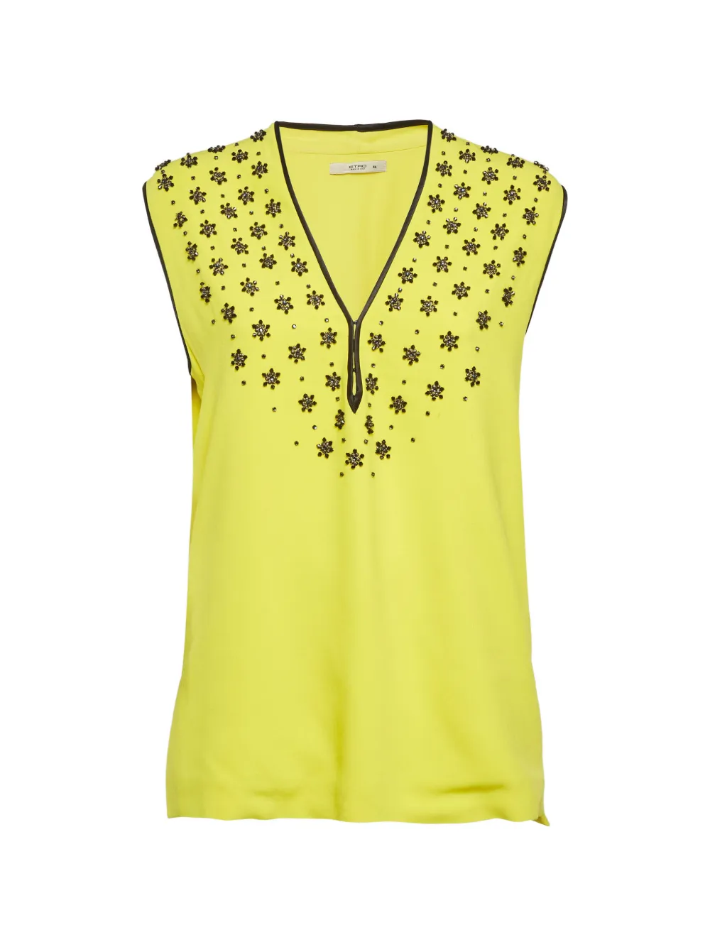 Etro Pre-Owned embellished-detail blouse - Giallo