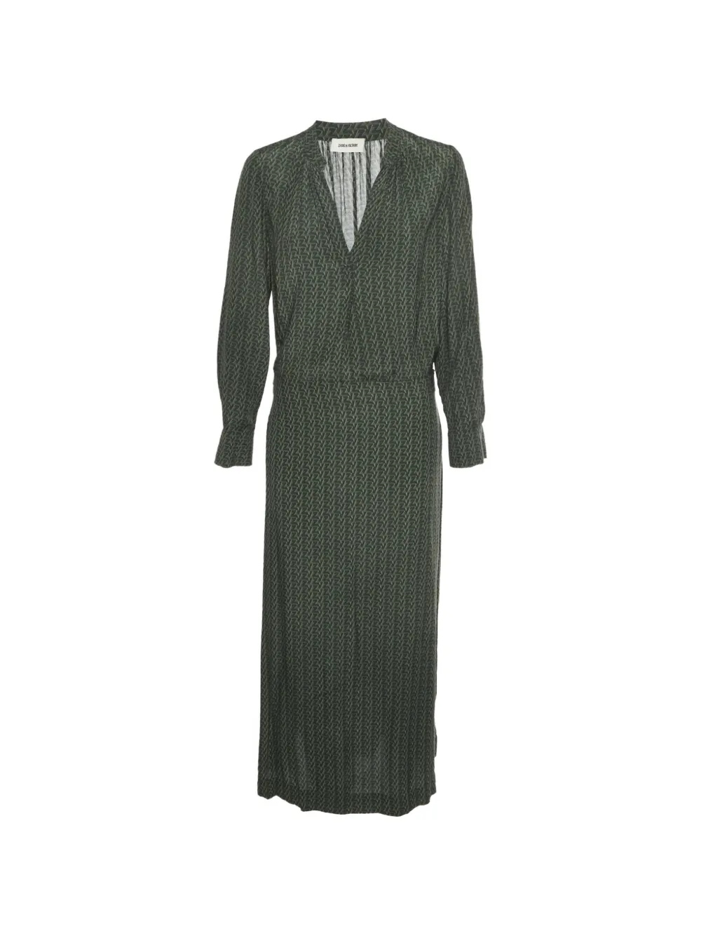 Zadig&Voltaire Rinki ZV-print maxi dress - Grün