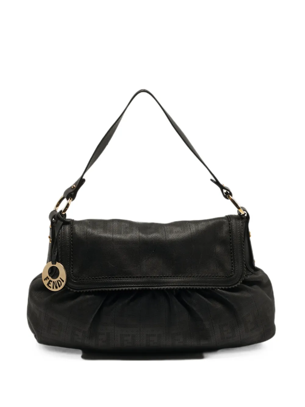 Fendi Pre-Owned 2005 Chef perforated shoulder bag - Nero