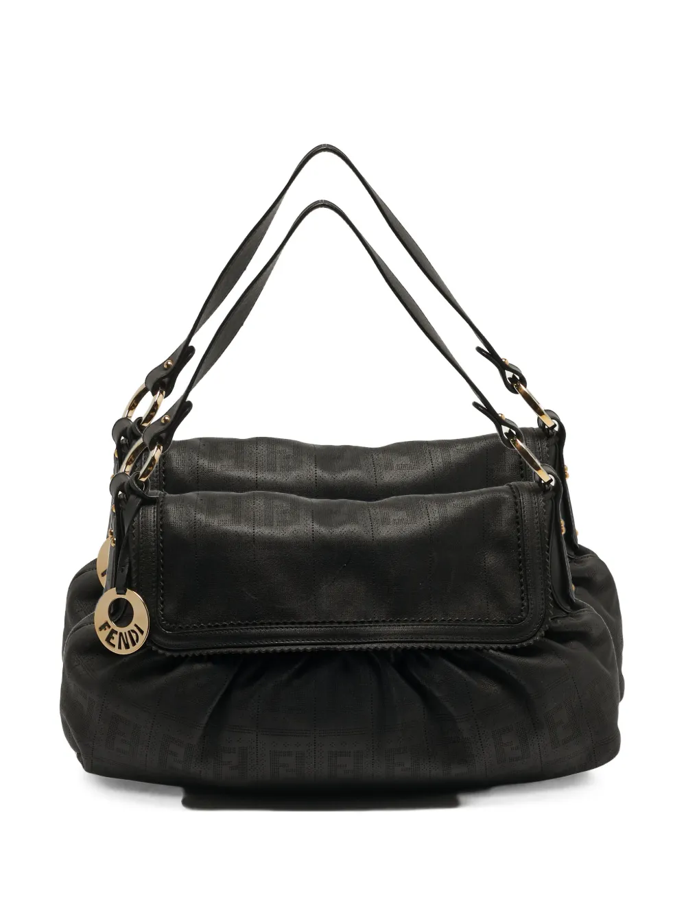 Fendi Pre-Owned 2005 Chef perforated shoulder bag - Nero