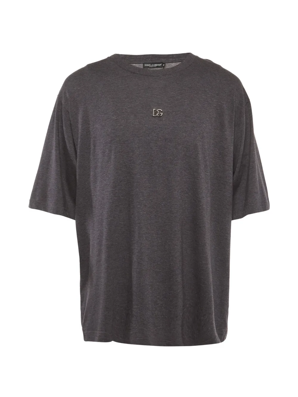 Dolce & Gabbana Pre-Owned DG plaque T-shirt - Grigio