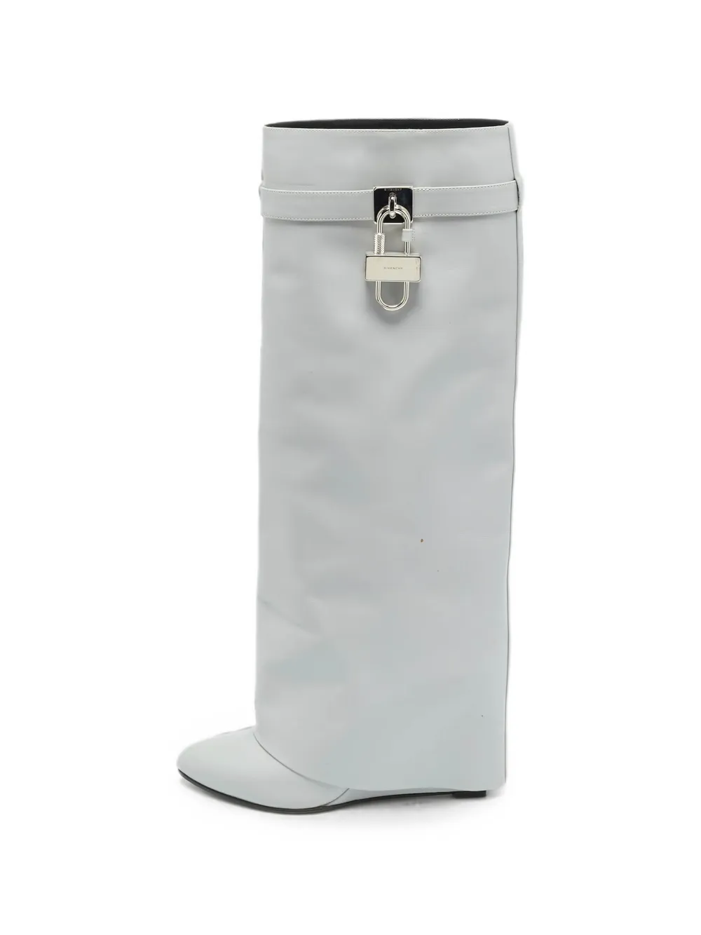 Givenchy Pre-Owned Shark Lock leather boots - Grigio
