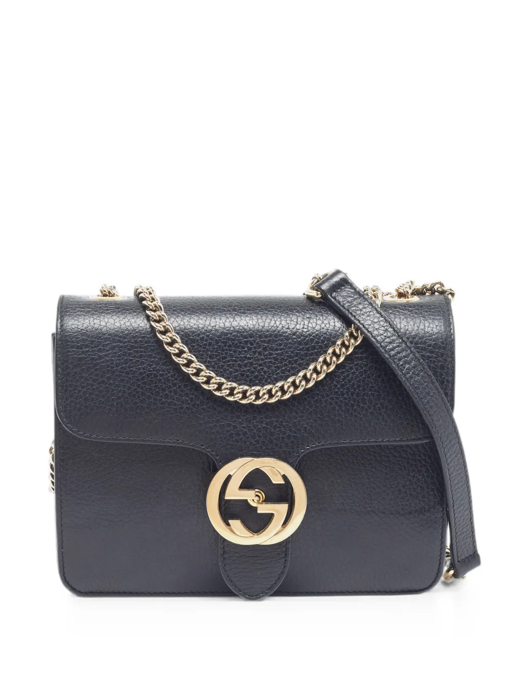 Gucci Pre-Owned Borsa a spalla GG con catena - Nero