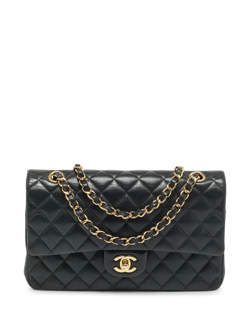 CHANEL Pre-Owned 2021 medium Classic Double Flap quilted leather shoulder bag - Nero