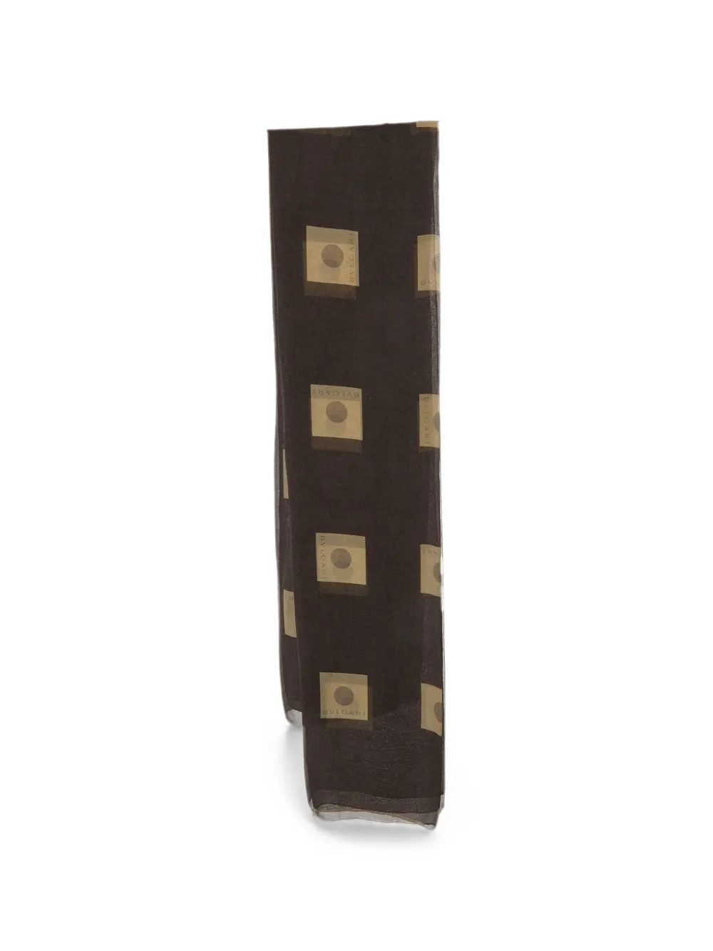 Bvlgari Pre-Owned printed silk scarf - Braun