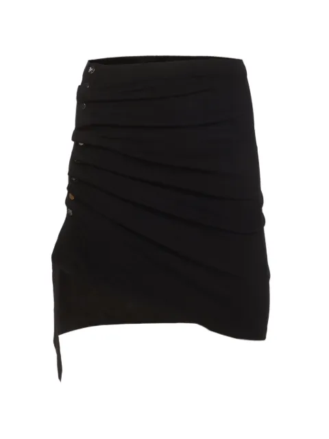 Paco Rabanne Pre-Owned ruched asymmetric mini skirt
