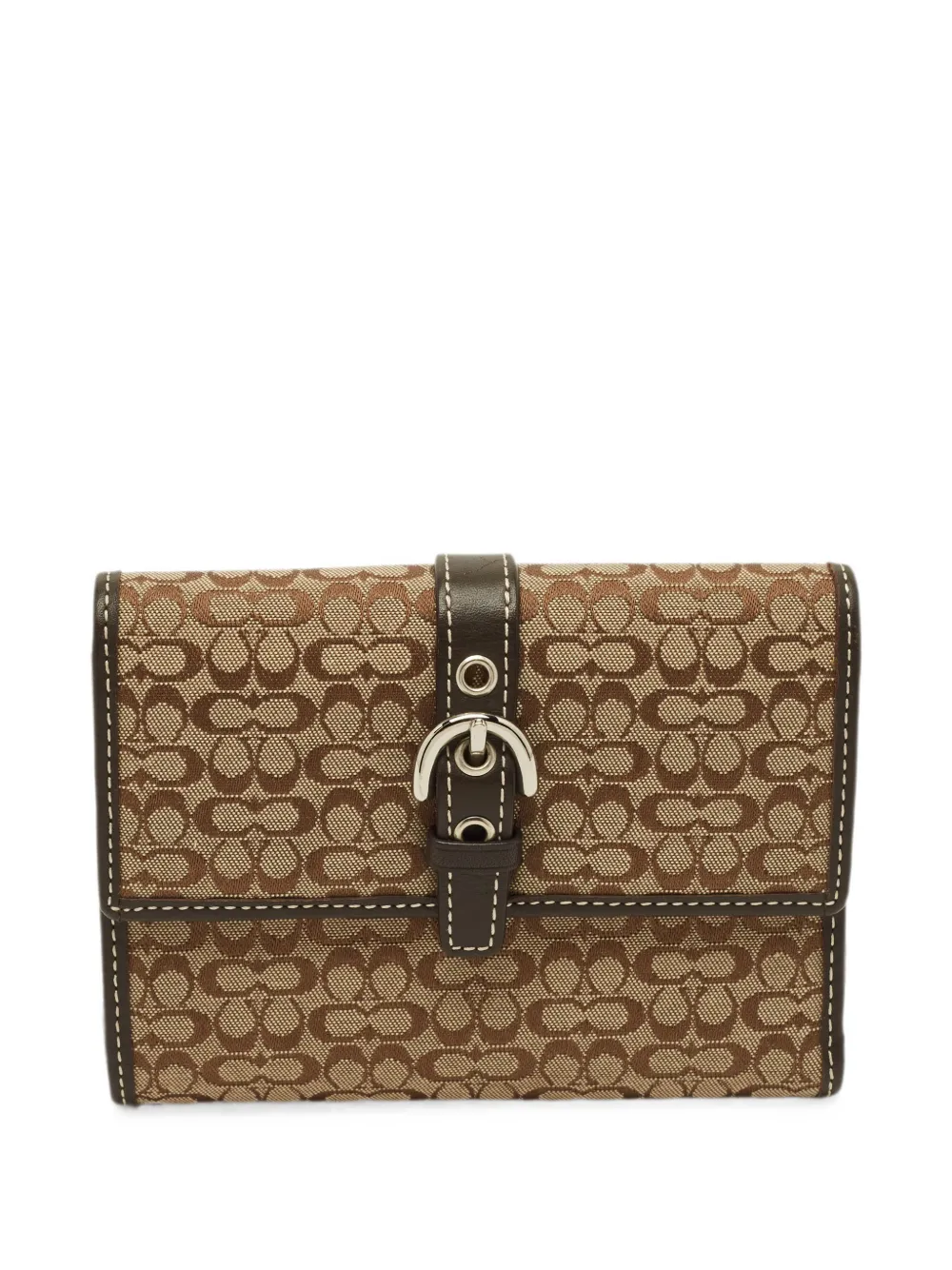 Coach buckle trifold wallet - Toni neutri