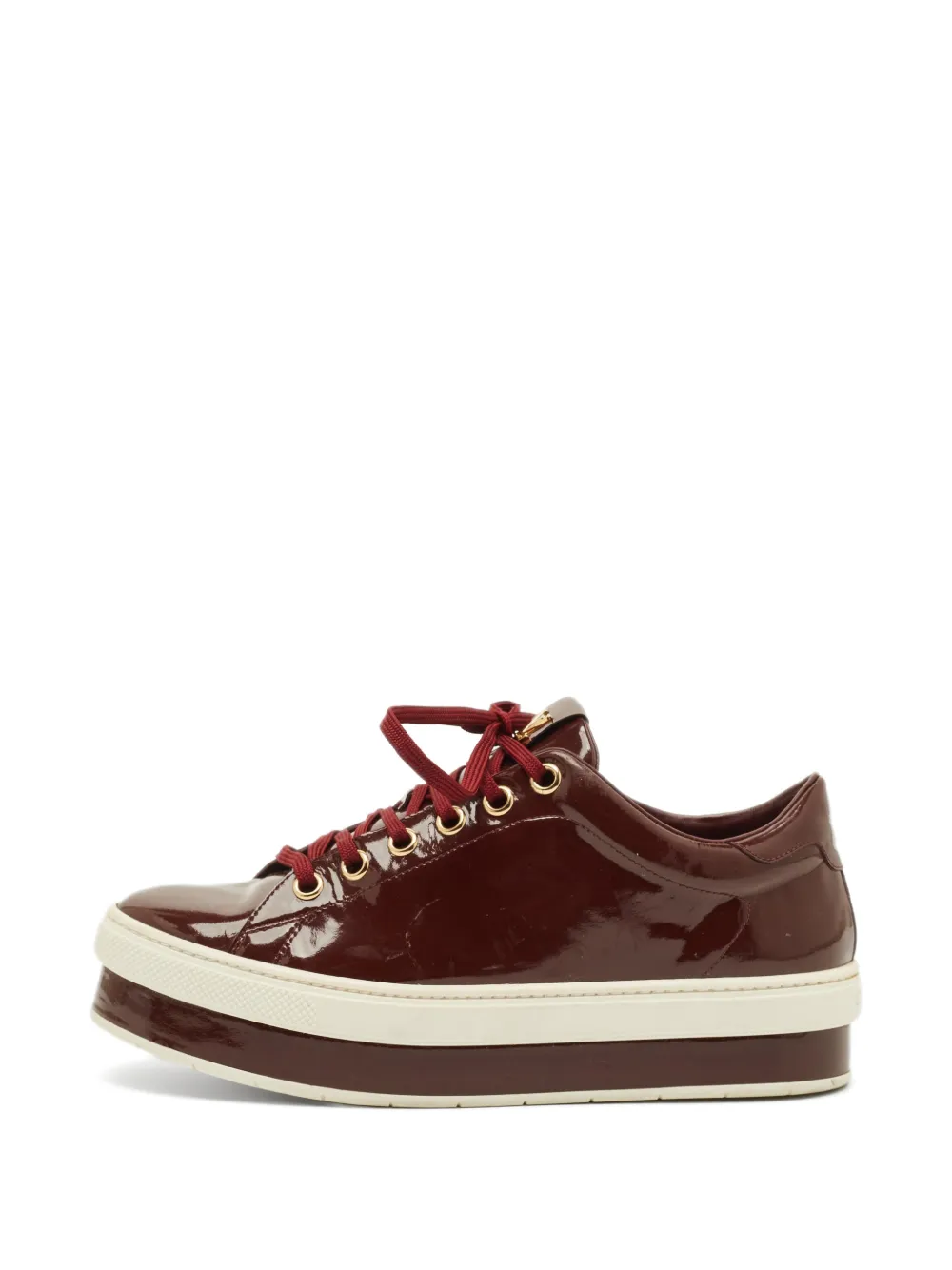 Louis Vuitton Pre-Owned lace-up sneakers - Rot