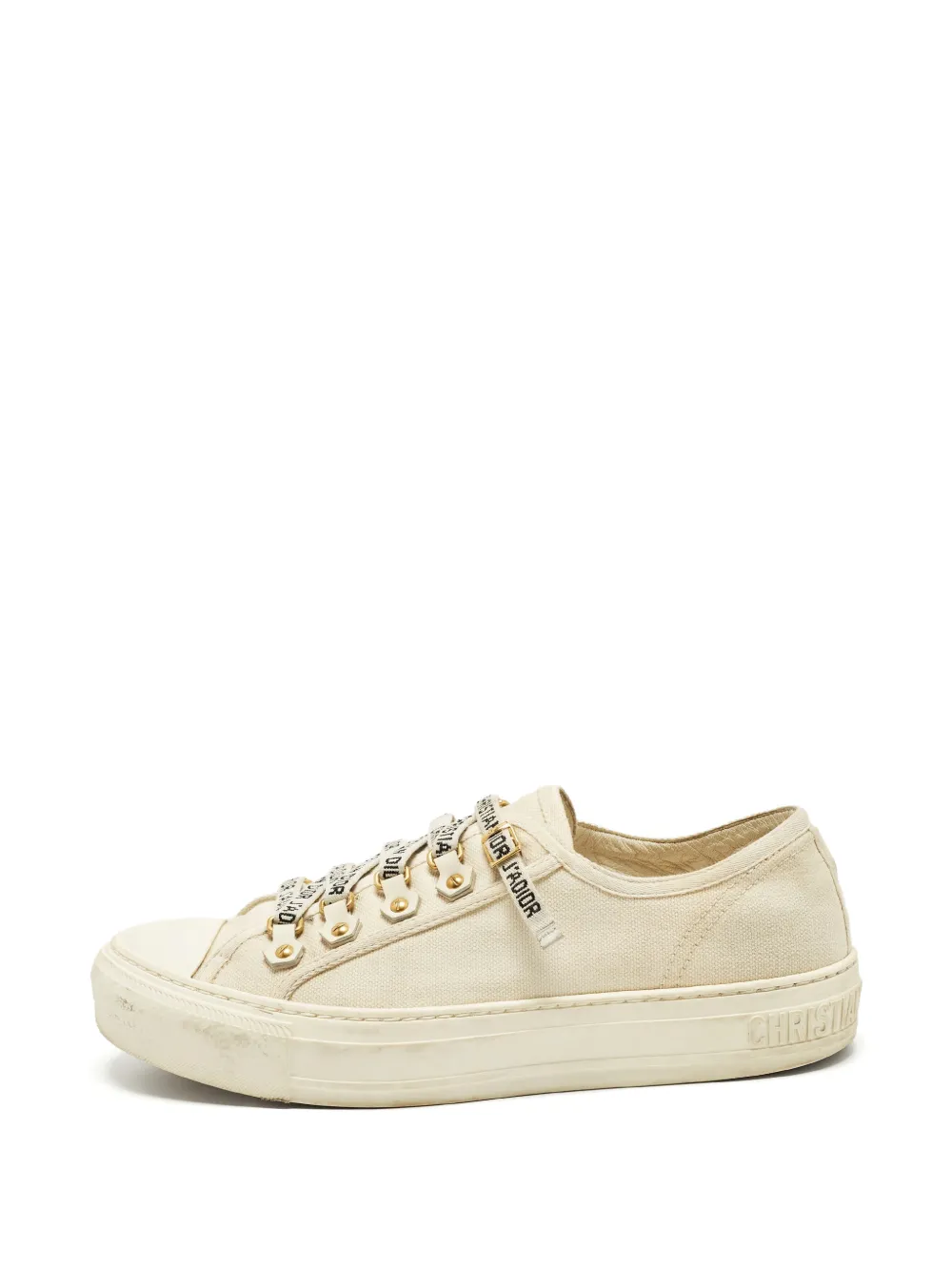 Christian Dior Pre-Owned Walk'n'Dior Sneakers aus Canvas - Weiß
