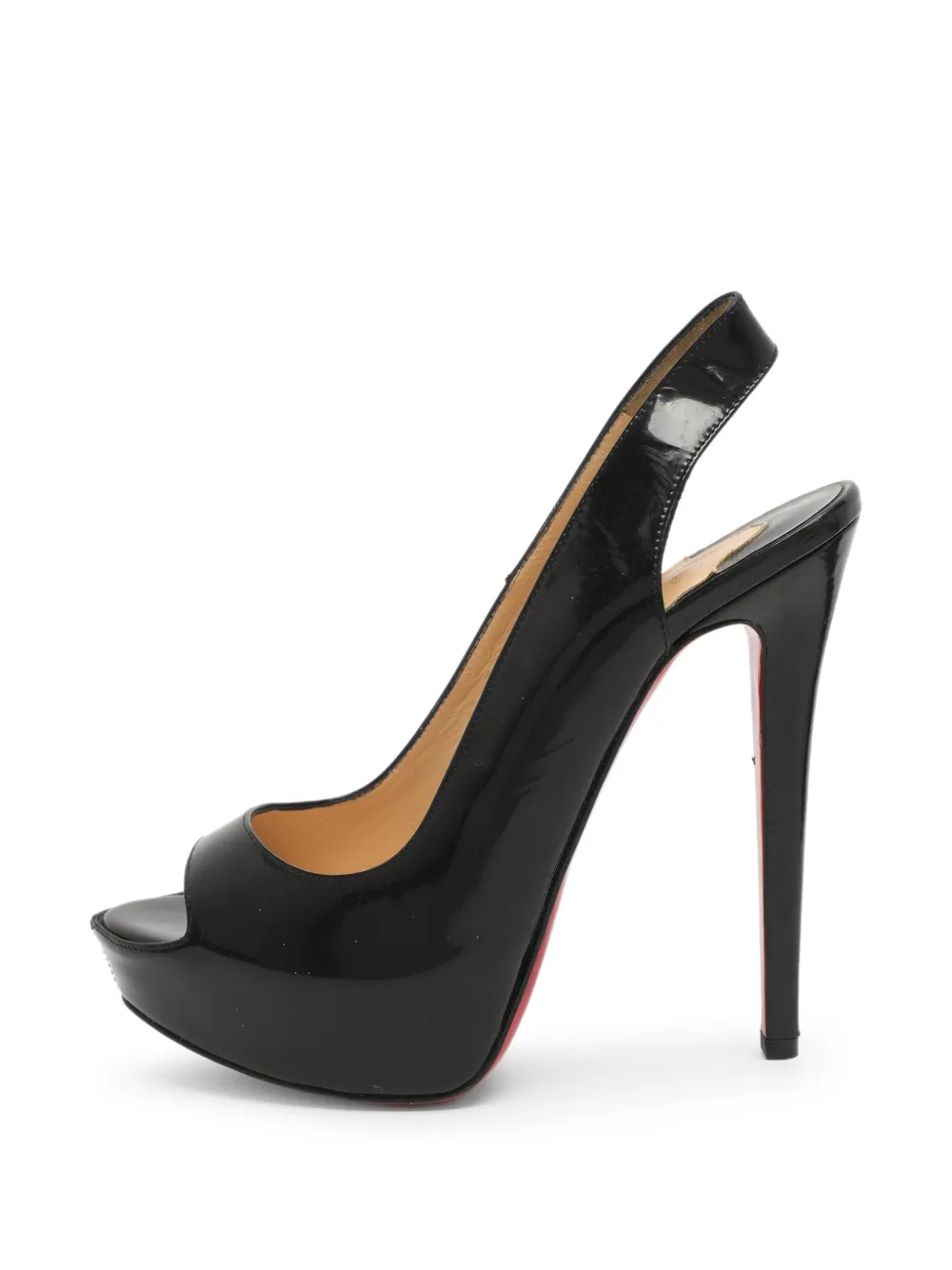 Christian Louboutin Pre-Owned Lady Peep platform sandals in Black