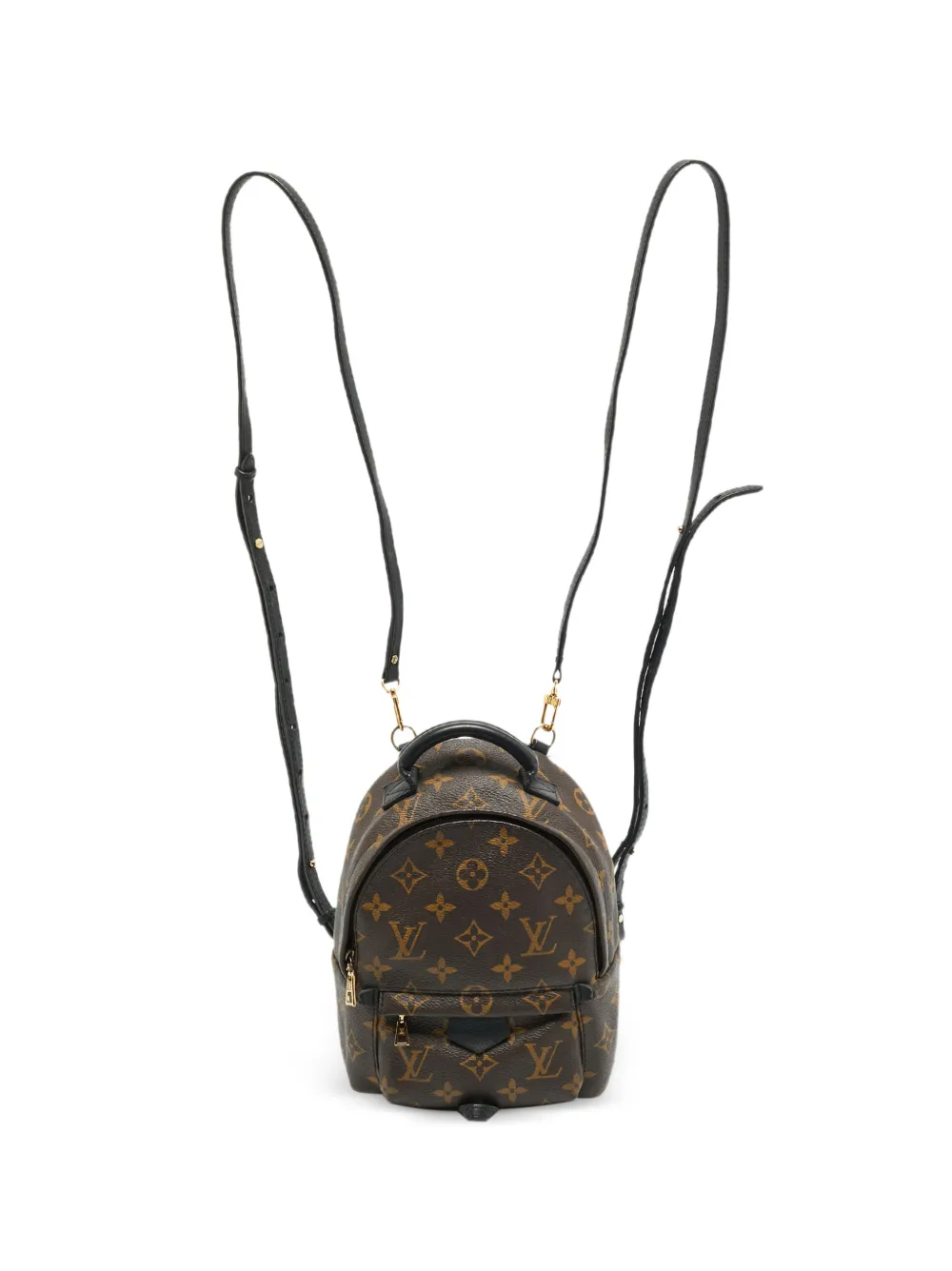 Louis Vuitton Pre-Owned 2015 mini Palm Springs monogram-pattern backpack - Braun