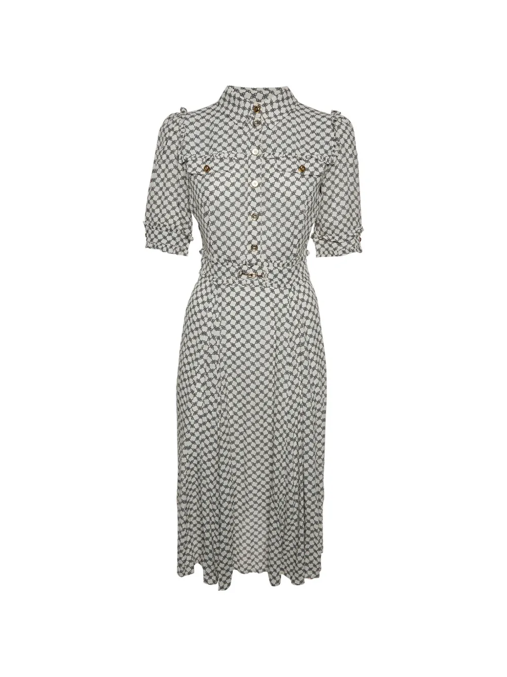 Elisabetta Franchi short-sleeves midi dress - Bianco