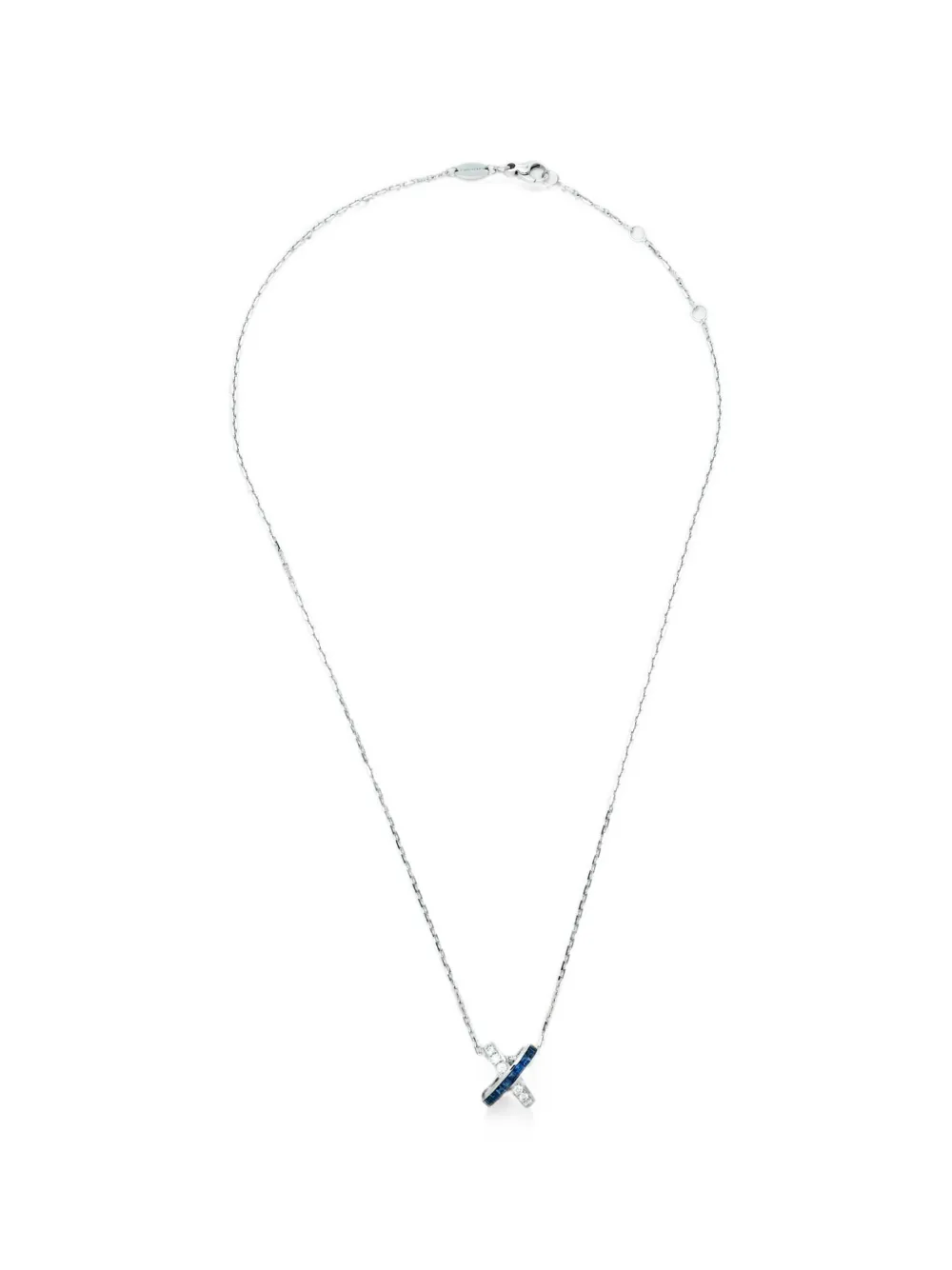 Pre-owned Chaumet Jeux De Liens Necklace In Silver