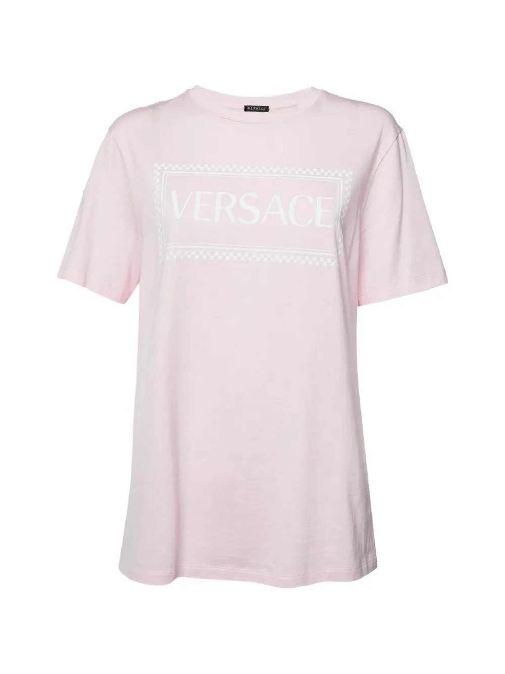 Versace Pre-Owned logo-print cotton T-shirt - Rosa