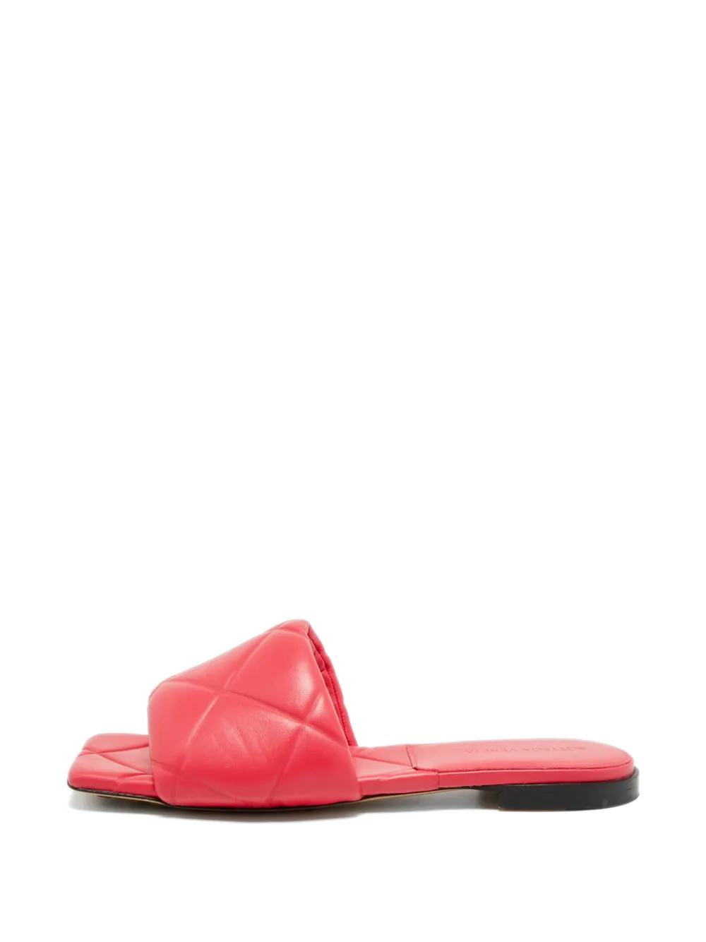 Bottega Veneta Pre-Owned Gesteppte Lilo Pantoletten - Rot