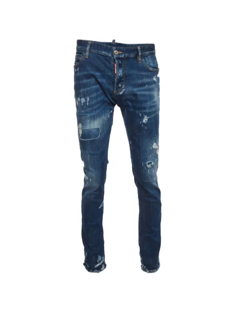 DSQUARED2 paint-splatter distressed jeans