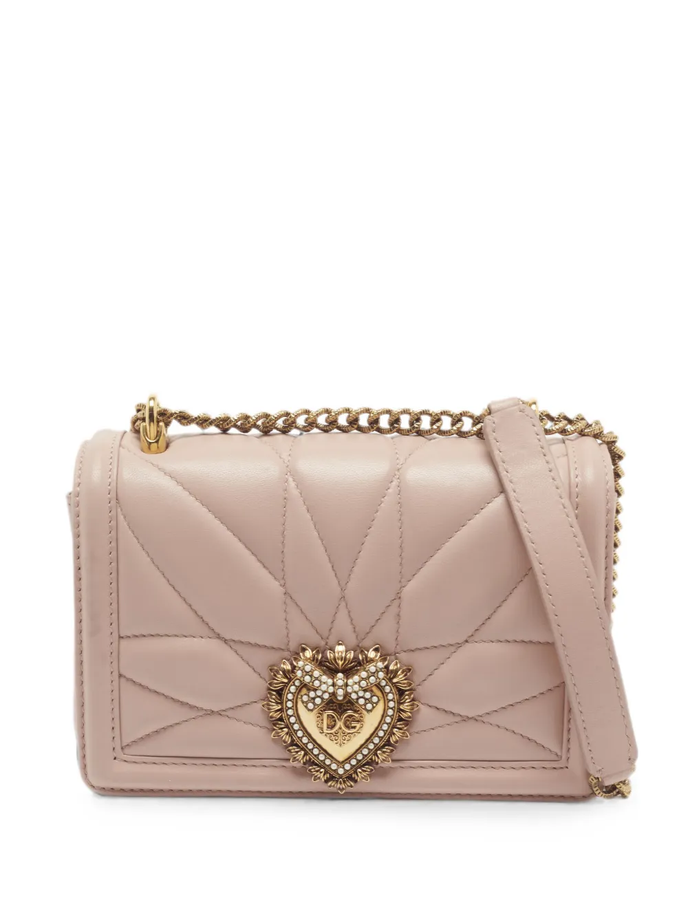 Dolce & Gabbana Pre-Owned mini Devotion chain shoulder bag - Rosa