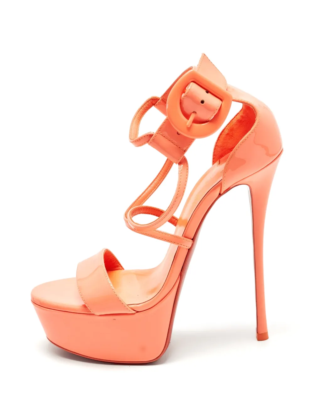 Christian Louboutin Pre-Owned Choca heeled sandals - Orange