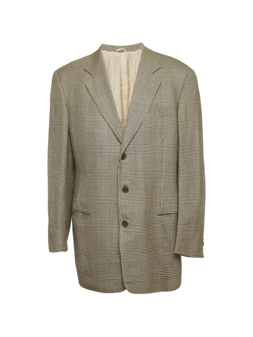 Giorgio Armani Pre-Owned Blazer con motivo pied-de-poule - Toni neutri