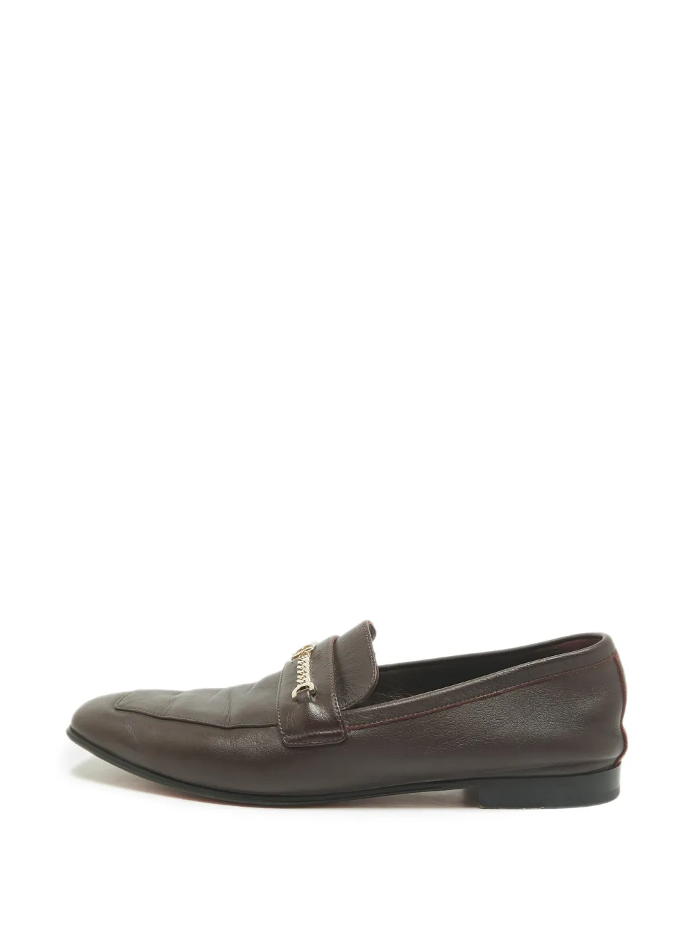 Christian Louboutin Pre-Owned MJ Moc chain loafers - Rot
